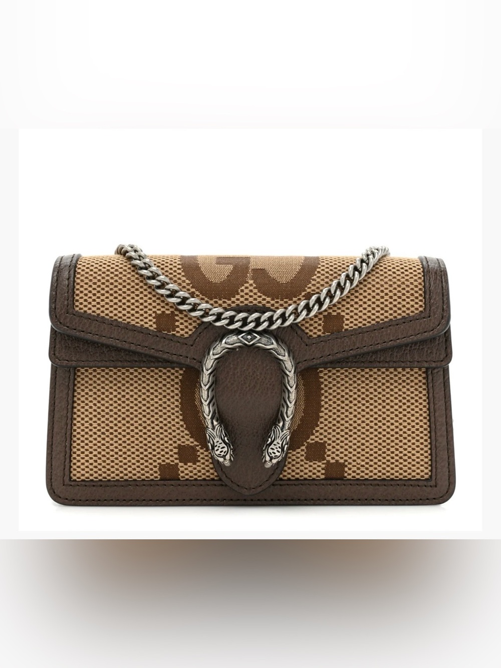 Gucci Dionysus Jumbo GG Canvas Super Mini Bag EUC